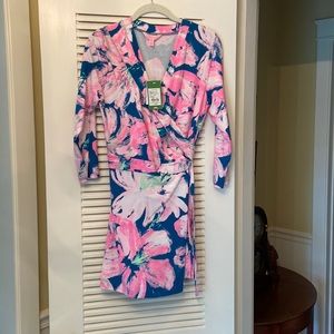 Lilly Pulitzer Karlie wrap romper sz Med. new with tags